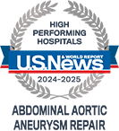 USNWR Abdominal Aortic Aneurysm Repair badge