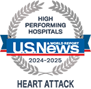 USNWR Heart Attack badge